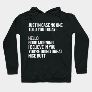 Just in case no one told you today Hoodie